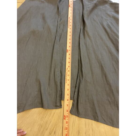 100% Linen Kimono Cardigan Gray Minimalist Oversized Womens Open Front USA OS - Picture 7 of 11